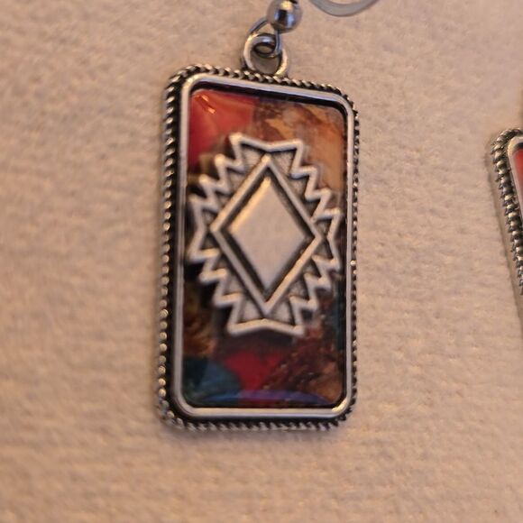 Western boho style earrings - Picture 3 of 6